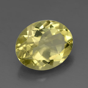 3,16 ctw natürlicher gelber Quarz, Oval Schliff, VVS