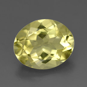 3,20 ctw natürlicher gelber Quarz, Oval Schliff, VVS