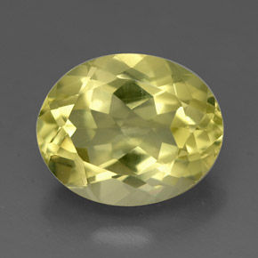 3,29 ctw natürlicher gelber Quarz, Oval Schliff, VVS