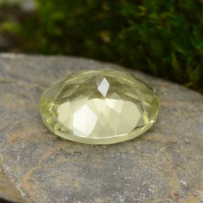3,14 ctw natürlicher gelber Quarz, Oval Schliff, VVS