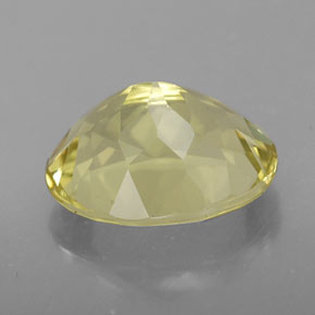 3,28 ctw natürlicher gelber Quarz, Oval Schliff, VVS-VS