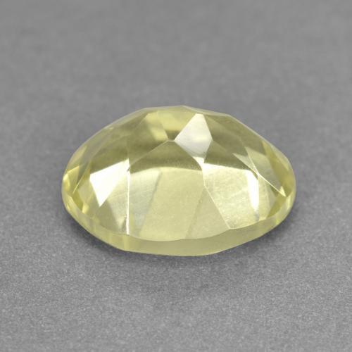 3,49 ctw natürlicher gelber Quarz, Oval Schliff, VVS