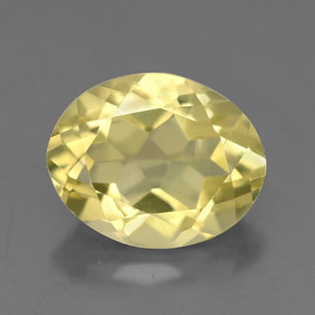 3,02 ctw natürlicher gelber Quarz, Oval Schliff, VVS
