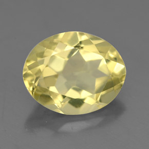 3,02 ctw natürlicher gelber Quarz, Oval Schliff, VVS