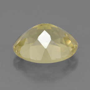 3,49 ctw natürlicher gelber Quarz, Oval Schliff, VS
