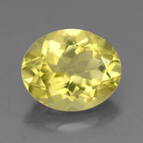 3,30 ctw natürlicher gelber Quarz, Oval Schliff, VVS