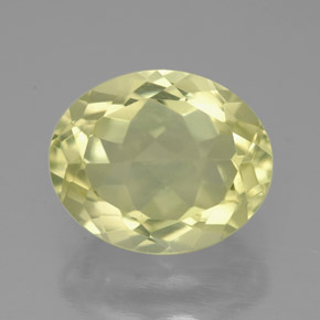 3,32 ctw natürlicher gelber Quarz, Oval Schliff, VVS