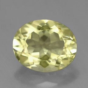 3,73 ctw natürlicher gelber Quarz, Oval Schliff, VVS