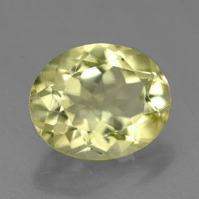 3,73 ctw natürlicher gelber Quarz, Oval Schliff, VVS