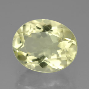 3,66 ctw natürlicher gelber Quarz, Oval Schliff, VVS
