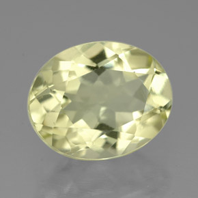 3,66 ctw natürlicher gelber Quarz, Oval Schliff, VVS