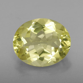3,17 ctw natürlicher gelber Quarz, Oval Schliff, VVS