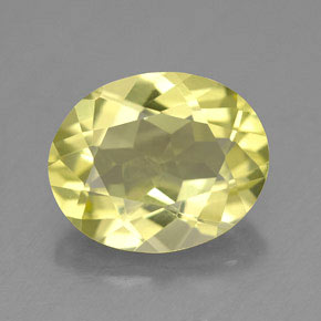 3,09 ctw natürlicher gelber Quarz, Oval Schliff, VVS