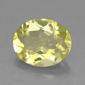 3,09 ctw natürlicher gelber Quarz, Oval Schliff, VVS