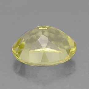 3,41 ctw natürlicher gelber Quarz, Oval Schliff, VS