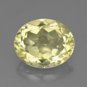 3,32 ctw natürlicher gelber Quarz, Oval Schliff, VVS