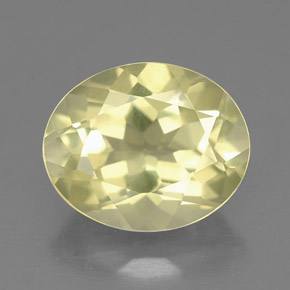 3,33 ctw natürlicher gelber Quarz, Oval Schliff, VS