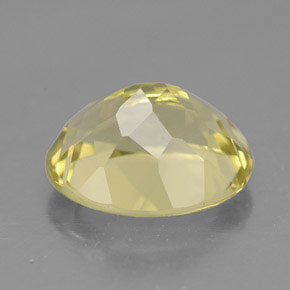 3,51 ctw natürlicher gelber Quarz, Oval Schliff, VVS