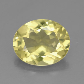2,88 ctw natürlicher gelber Quarz, Oval Schliff, VVS
