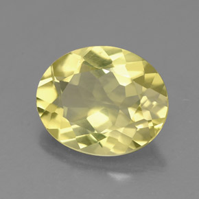 2,88 ctw natürlicher gelber Quarz, Oval Schliff, VVS