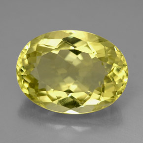 8,98 ctw natürlicher gelber Quarz, Oval Schliff, VVS