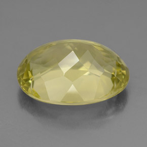8,98 ctw natürlicher gelber Quarz, Oval Schliff, VVS