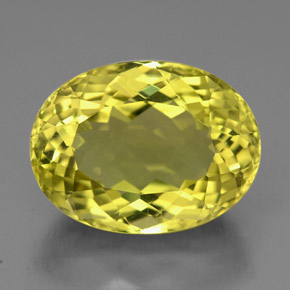 10,51 ctw natürlicher gelber Quarz, Oval Schliff, VVS
