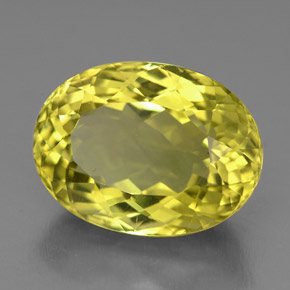 10,51 ctw natürlicher gelber Quarz, Oval Schliff, VVS