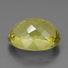 10,51 ctw natürlicher gelber Quarz, Oval Schliff, VVS