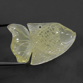 41,09 ctw natürlicher gelber Quarz, Transparent, Transparent / Lichtdurchlässig
