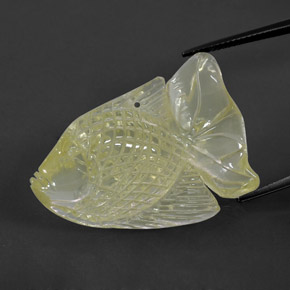 41,09 ctw natürlicher gelber Quarz, Transparent, Transparent / Lichtdurchlässig