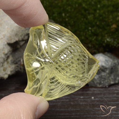 57.41ct Natürlicher Laguna Yellow  Quarz, Fantasie, Transparent