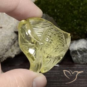 9,17 ctw natürlicher Laguna Yellow  Quarz, Fantasie, Transparent