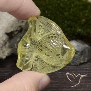9,17 ctw natürlicher Laguna Yellow  Quarz, Fantasie, Transparent