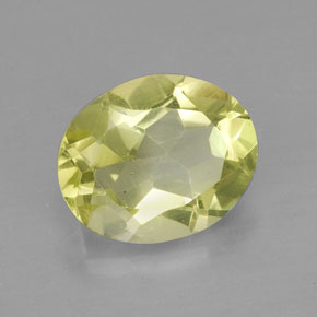 2,92 ctw natürlicher gelber Quarz, Oval Schliff, VS