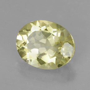 3,67 ctw natürlicher gelber Quarz, Oval Schliff, VVS