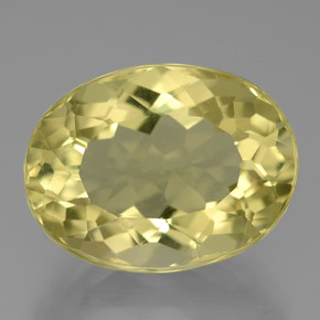 10,13 ctw natürlicher gelber Quarz, Oval Schliff, VVS-VS