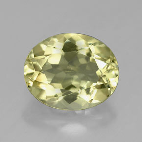3,78 ctw natürlicher gelber Quarz, Oval Schliff, VVS