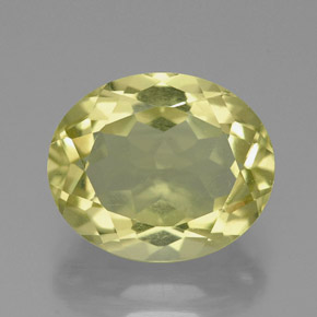 3,53 ctw natürlicher gelber Quarz, Oval Schliff, VVS