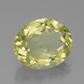 3,53 ctw natürlicher gelber Quarz, Oval Schliff, VVS