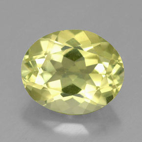 3,40 ctw natürlicher gelber Quarz, Oval Schliff, VVS