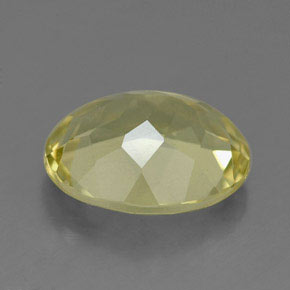 3,19 ctw natürlicher gelber Quarz, Oval Schliff, VVS