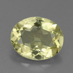 3,07 ctw natürlicher gelber Quarz, Oval Schliff, VVS