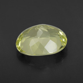 3,35 ctw natürlicher gelber Quarz, Oval Schliff, VVS-VS