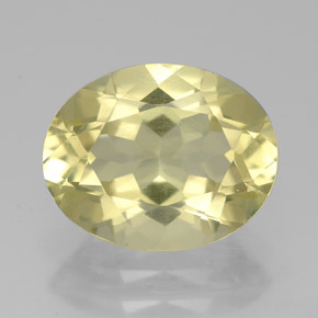 2,92 ctw natürlicher gelber Quarz, Oval Schliff, VVS