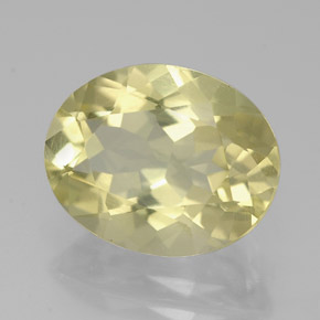 2,92 ctw natürlicher gelber Quarz, Oval Schliff, VVS
