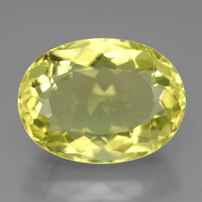 10,14 ctw natürlicher gelber Quarz, Oval Schliff, VVS