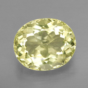 4,87 ctw natürlicher gelber Quarz, Oval Schliff, VVS