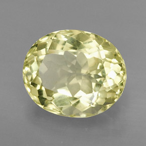 4,87 ctw natürlicher gelber Quarz, Oval Schliff, VVS