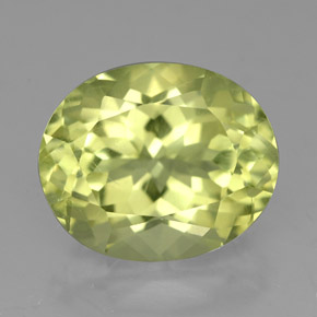 5,07 ctw natürlicher gelber Quarz, Oval Schliff, VVS